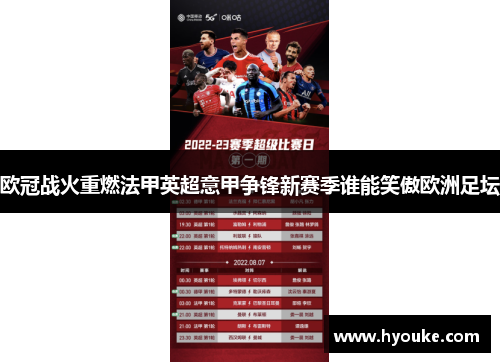 欧冠战火重燃法甲英超意甲争锋新赛季谁能笑傲欧洲足坛